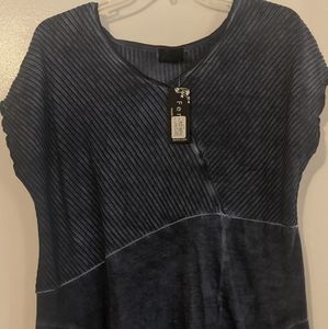 Gemini knit denim short dress